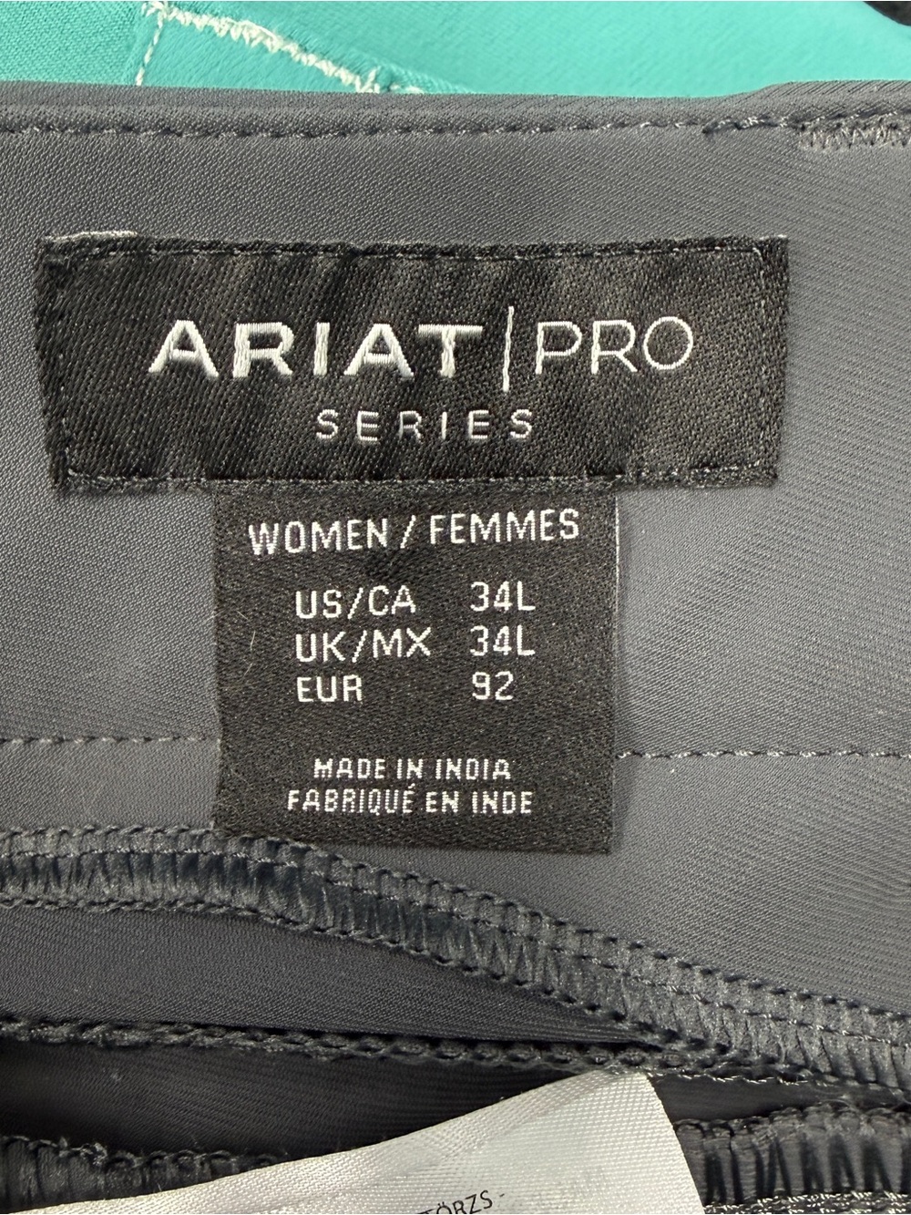 Women’s Size 34L Grey Ariat Knee Patch Horseback Riding Breeches - Picture 7 of 7
